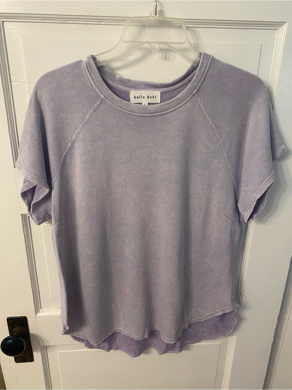 Bella Dahl Lavender Washed Short Sleeve Tee